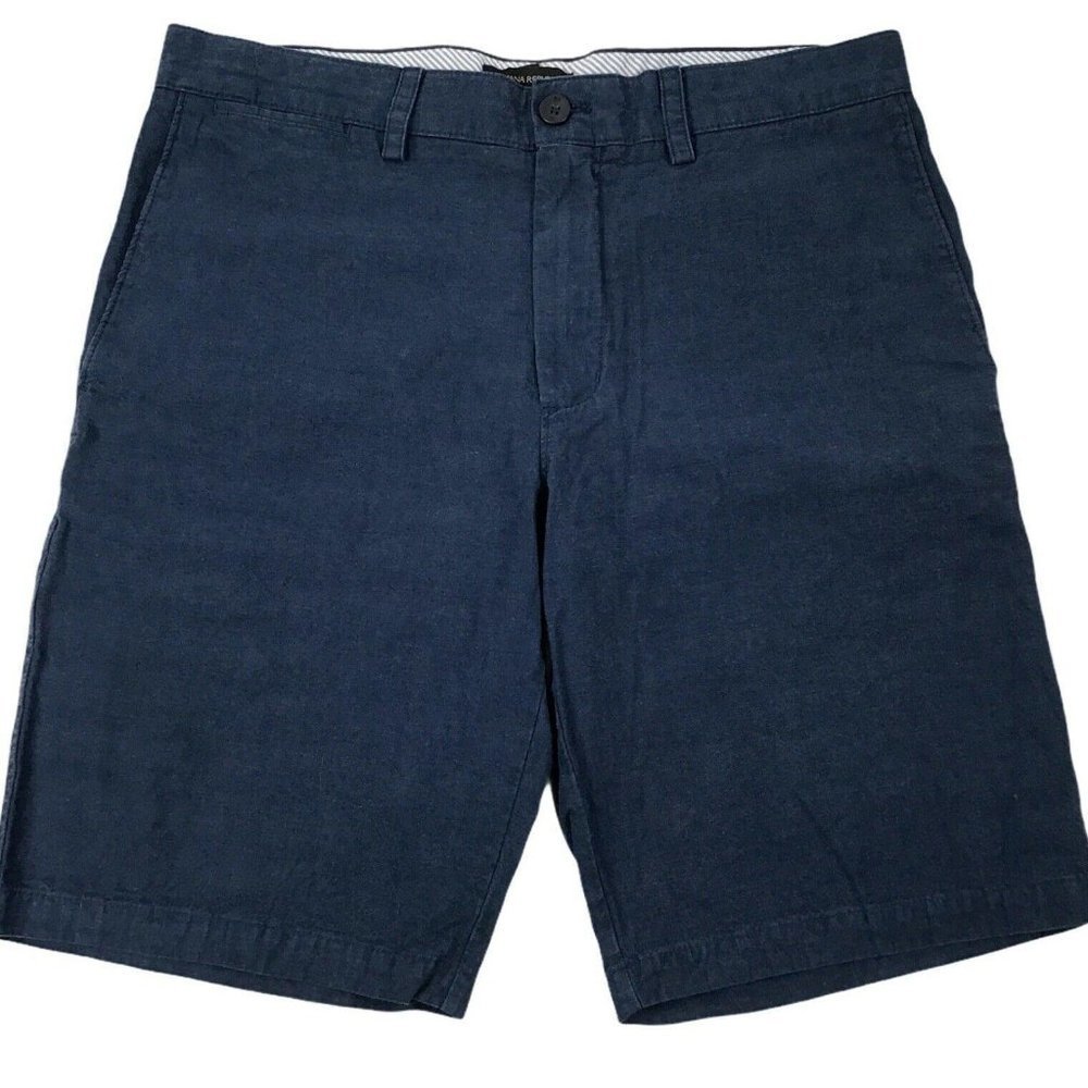 Banana Republic Mens Flat Front Casual Shorts